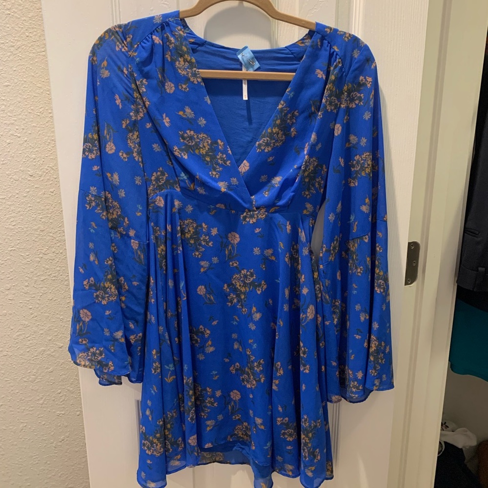 Blue free people dress